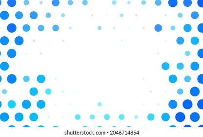 Light BLUE vector Modern abstract illustration with colorful water drops. Illustration with set of shining colorful abstract circles. Simple design for your web site.