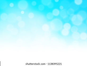 Light BLUE vector modern bokeh pattern. Creative illustration in halftone style with gradient. The blurred design can be used for your web site.