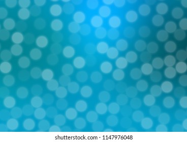 Light BLUE vector modern bokeh pattern. Modern geometrical abstract illustration with gradient. A completely new template for your design.