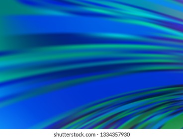 Light BLUE vector modern bokeh pattern. Modern geometrical abstract illustration with gradient. The template for backgrounds of cell phones.