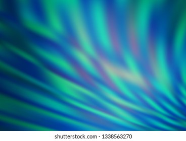 Light BLUE vector modern bokeh pattern. A vague abstract illustration with gradient. A completely new template for your design.
