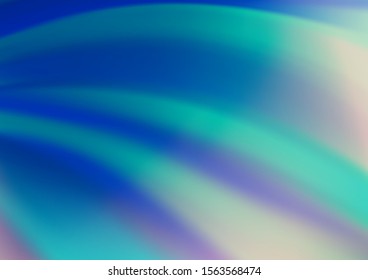 Light BLUE vector modern bokeh pattern. Creative illustration in halftone style with gradient. A completely new template for your design.