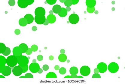 Light BLUE vector modern geometrical circle abstract background. Dotted texture template. Geometric pattern in halftone style with gradient. 