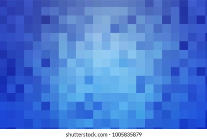 Light BLUE vector modern geometrical background. Abstract template. Geometric pattern in square style with gradient.