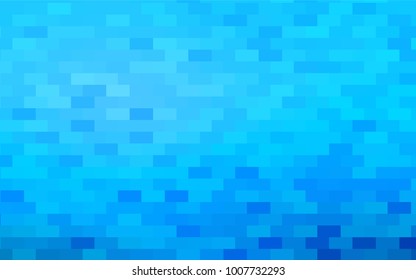 Light BLUE vector modern geometrical background. Abstract template. Geometric pattern in square style with gradient.