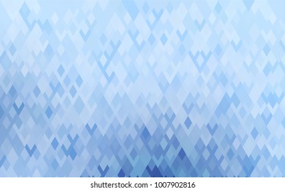 Light BLUE vector modern geometrical background. Abstract template. Geometric pattern in square style with gradient.