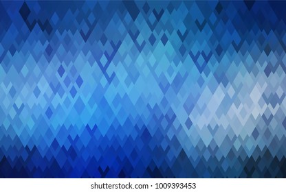 Light BLUE vector modern geometrical background. Abstract template. Geometric pattern in square style with gradient.