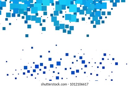Light BLUE vector modern geometrical background. Abstract template. Geometric pattern in square style with gradient.