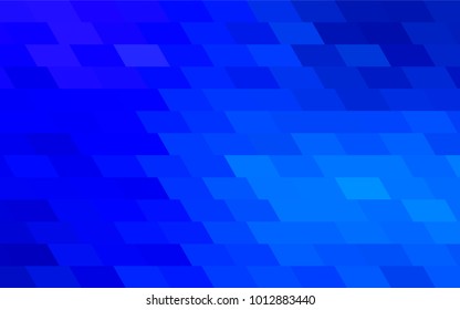 Light BLUE vector modern geometrical background. Abstract template. Geometric pattern in square style with gradient.