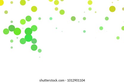Light BLUE vector modern geometrical circle abstract background. Dotted texture template. Geometric pattern in halftone style with gradient. 