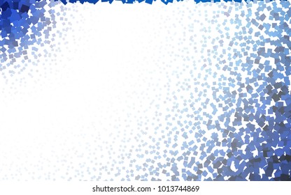 Light BLUE vector modern geometrical background. Abstract template. Geometric pattern in square style with gradient.