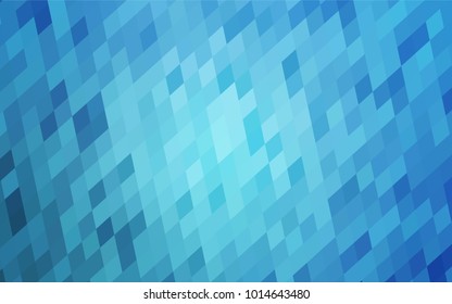 Light BLUE vector modern geometrical background. Abstract template. Geometric pattern in square style with gradient.