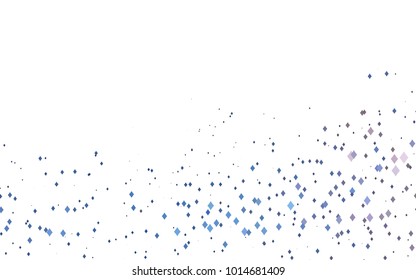 Light BLUE vector modern geometrical background. Abstract template. Geometric pattern in square style with gradient.