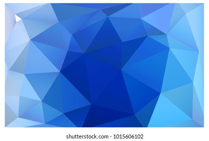 Light BLUE vector modern geometrical abstract background. Texture, new background. Geometric background in Origami style with gradient. 