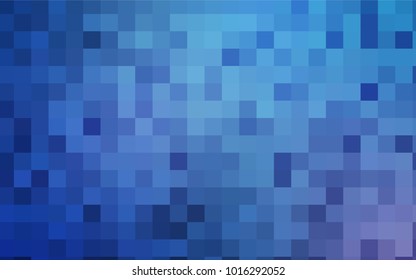 Light BLUE vector modern geometrical background. Abstract template. Geometric pattern in square style with gradient.