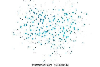 Light BLUE vector modern geometrical background. Abstract template. Geometric pattern in square style with gradient.