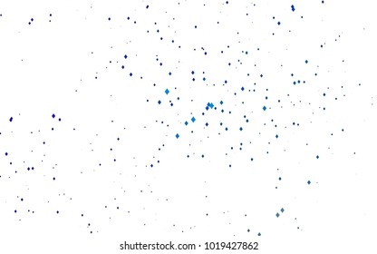 Light BLUE vector modern geometrical background. Abstract template. Geometric pattern in square style with gradient.