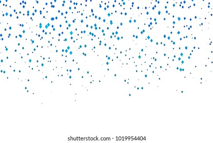 Light BLUE vector modern geometrical background. Abstract template. Geometric pattern in square style with gradient.