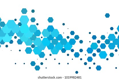 Light BLUE vector modern geometrical abstract background. Texture, brand-new background. Geometric background in Origami style with gradient. 