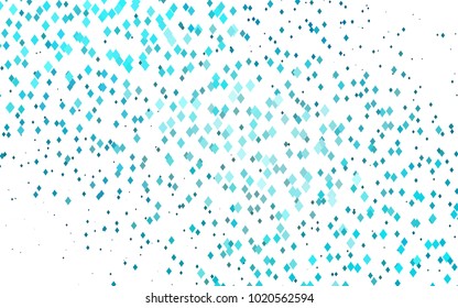 Light BLUE vector modern geometrical background. Abstract template. Geometric pattern in square style with gradient.