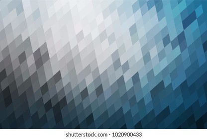Light BLUE vector modern geometrical background. Abstract template. Geometric pattern in square style with gradient.