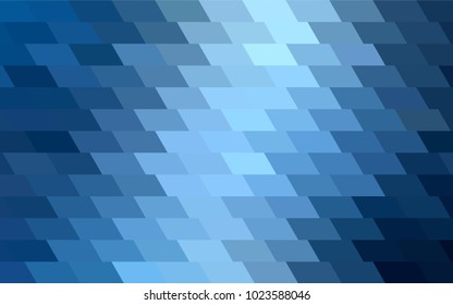 Light BLUE vector modern geometrical background. Abstract template. Geometric pattern in square style with gradient.