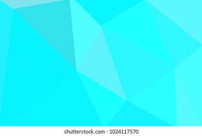 Light BLUE vector modern geometrical abstract background. Texture, new background. Geometric background in Origami style with gradient. 