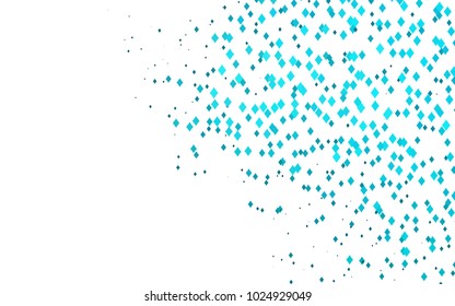 Light BLUE vector modern geometrical background. Abstract template. Geometric pattern in square style with gradient.