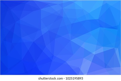 Light BLUE vector modern geometrical abstract background. Texture, new background. Geometric background in Origami style with gradient. 