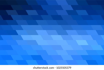 Light BLUE vector modern geometrical background. Abstract template. Geometric pattern in square style with gradient.
