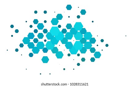Light BLUE vector modern geometrical abstract background. Texture, brand-new background. Geometric background in Origami style with gradient. 