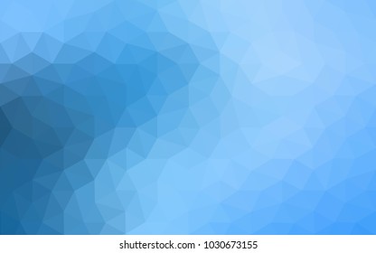Light BLUE vector modern geometrical abstract background. Texture, new background. Geometric background in Origami style with gradient. 