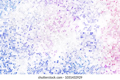 Light BLUE vector modern geometrical background. Abstract template. Geometric pattern in square style with gradient.