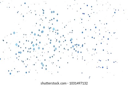 Light BLUE vector modern geometrical background. Abstract template. Geometric pattern in square style with gradient.