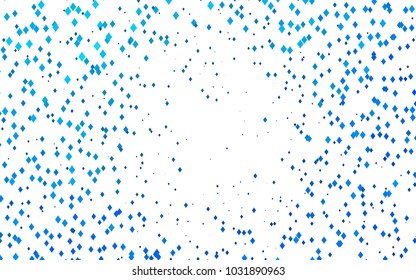 Light BLUE vector modern geometrical background. Abstract template. Geometric pattern in square style with gradient.