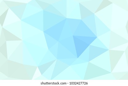 Light BLUE vector modern geometrical abstract background. Texture, new background. Geometric background in Origami style with gradient. 