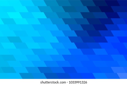 Light BLUE vector modern geometrical background. Abstract template. Geometric pattern in square style with gradient.