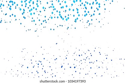 Light BLUE vector modern geometrical background. Abstract template. Geometric pattern in square style with gradient.