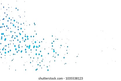 Light BLUE vector modern geometrical background. Abstract template. Geometric pattern in square style with gradient.