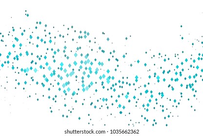 Light BLUE vector modern geometrical background. Abstract template. Geometric pattern in square style with gradient.