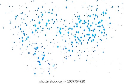 Light BLUE vector modern geometrical background. Abstract template. Geometric pattern in square style with gradient.