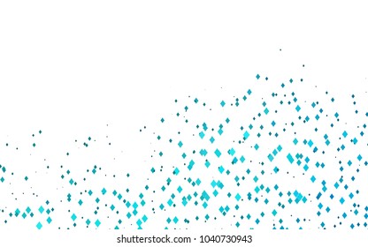 Light BLUE vector modern geometrical background. Abstract template. Geometric pattern in square style with gradient.