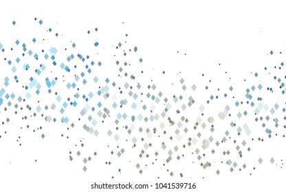 Light BLUE vector modern geometrical background. Abstract template. Geometric pattern in square style with gradient.
