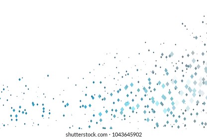 Light BLUE vector modern geometrical background. Abstract template. Geometric pattern in square style with gradient.