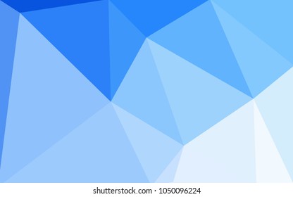 Light BLUE vector modern geometrical abstract background. Texture, new background. Geometric background in Origami style with gradient. 
