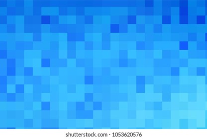 Light BLUE vector modern geometrical background. Abstract template. Geometric pattern in square style with gradient.
