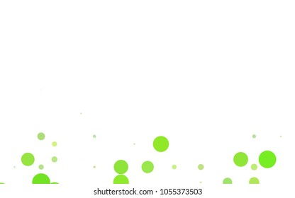 Light BLUE vector modern geometrical circle abstract background. Dotted texture template. Geometric pattern in halftone style with gradient. 