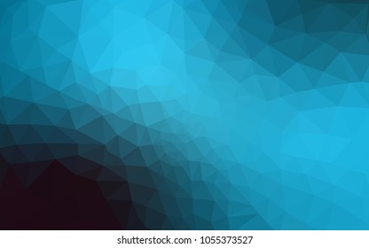 Light BLUE vector modern geometrical abstract background. Texture, new background. Geometric background in Origami style with gradient. 