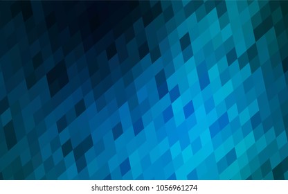Light BLUE vector modern geometrical background. Abstract template. Geometric pattern in square style with gradient.