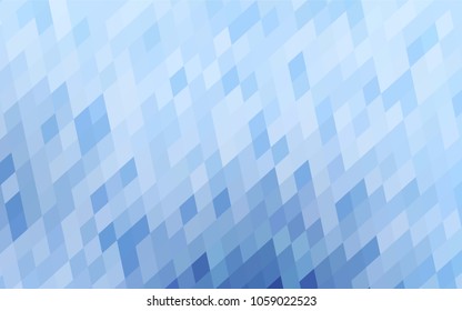 Light BLUE vector modern geometrical background. Abstract template. Geometric pattern in square style with gradient.